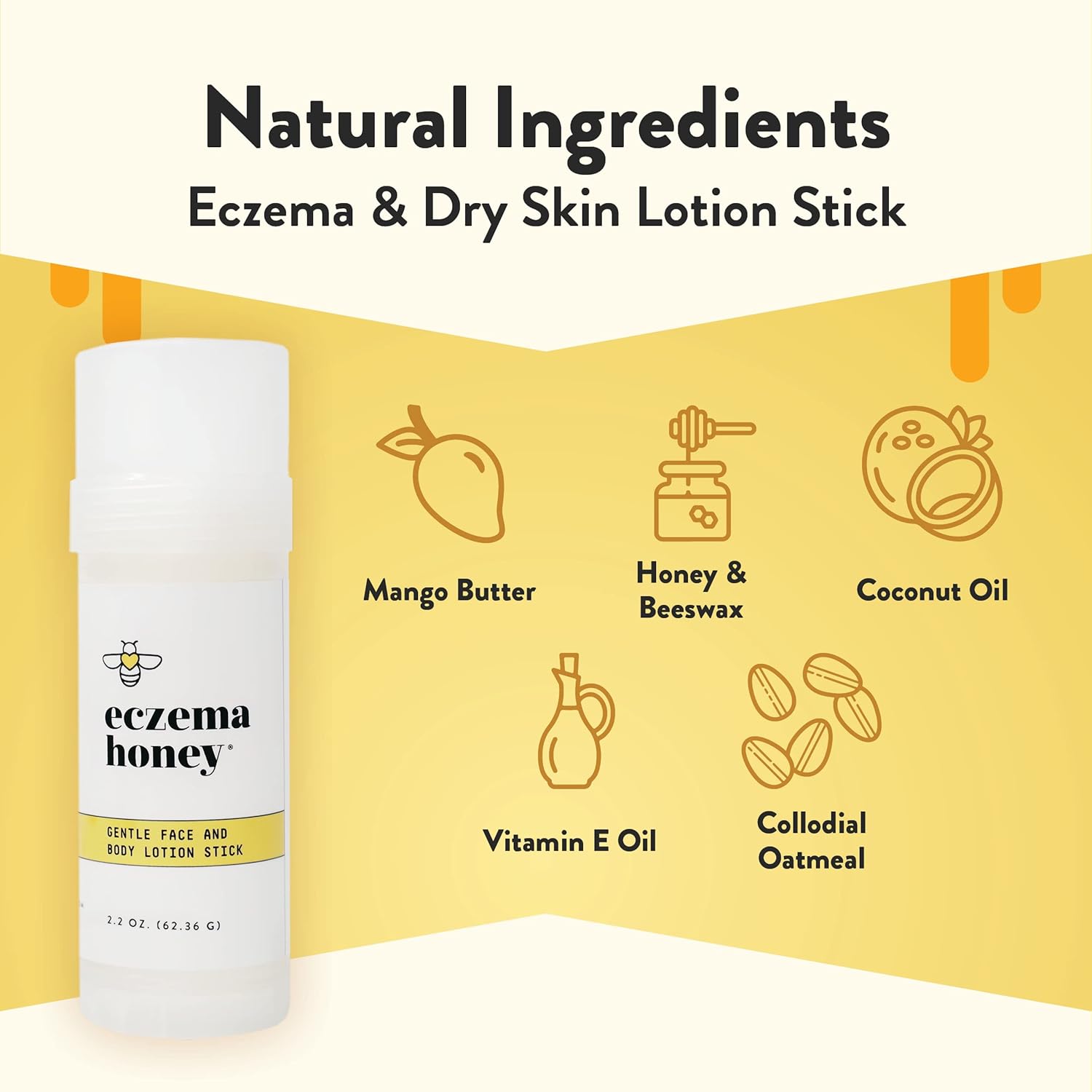 Eczema Honey Gentle Face & Body Lotion Stick - Image 3
